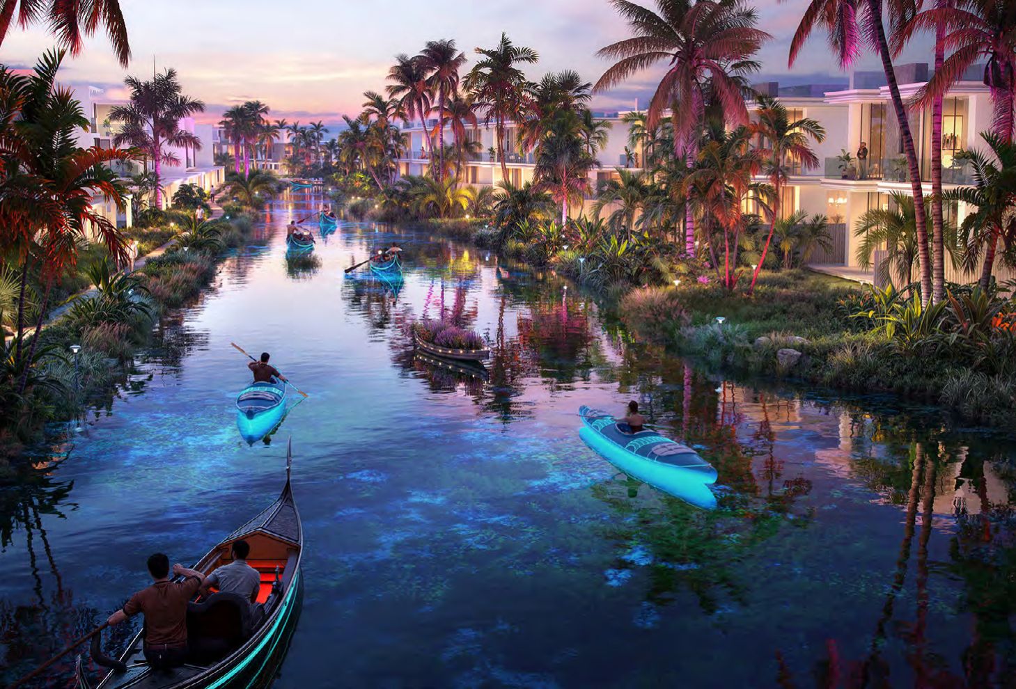 Luxurious villa with lagoon views at DAMAC Islands, Dubailand.